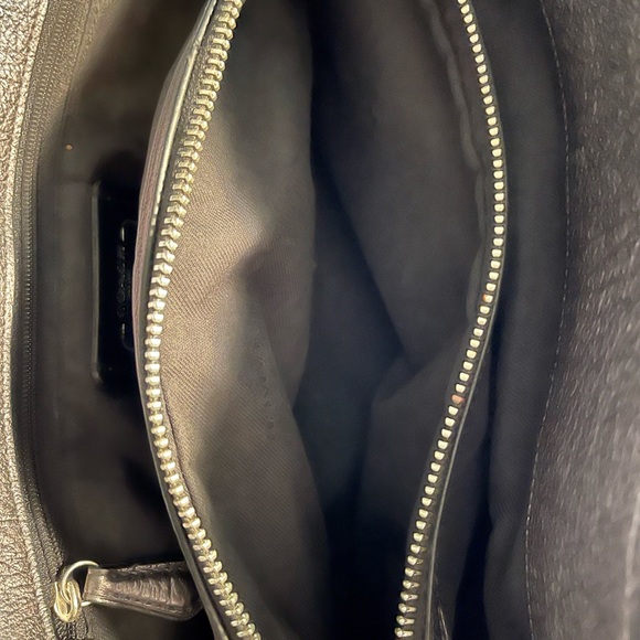 COACH SATCHEL, GRAY WITH SILVER HARDWARE - Picture 4 of 5